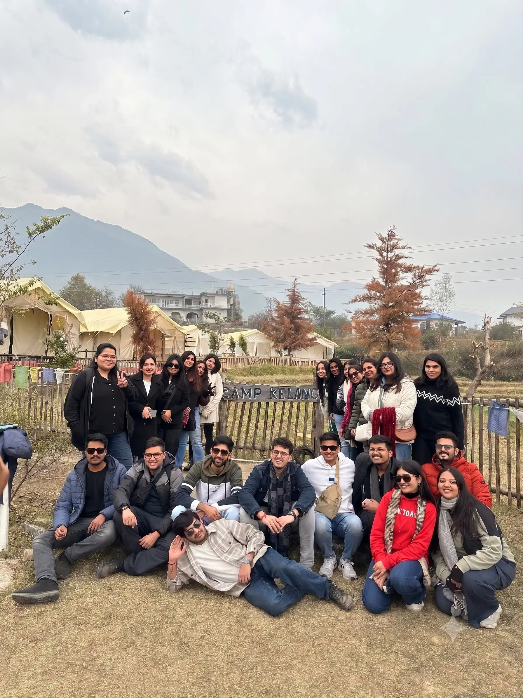 Camp Kelang luxury tents with Himalayan mountain views